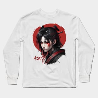 Samurai Girl Long Sleeve T-Shirt